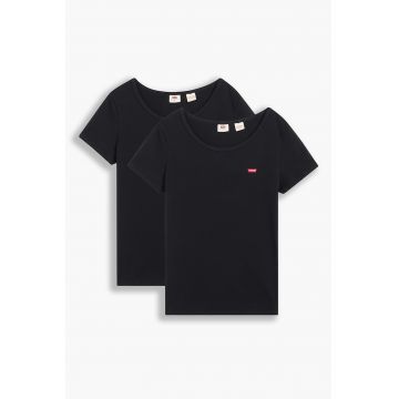 Set de tricouri slim fit din bumbac - 2 piese