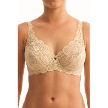 Sutien dama din dantela cu armatura -  Amourette 300 - bej