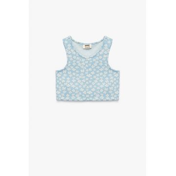 Top cu imprimeu floral