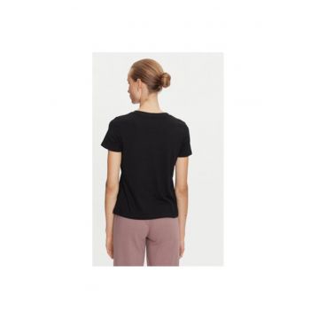 Tricou 4FWAW24TTSHF1650 Negru Regular Fit - Bumbac