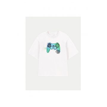 Tricou copii -  48104 - Alb - Bumbac