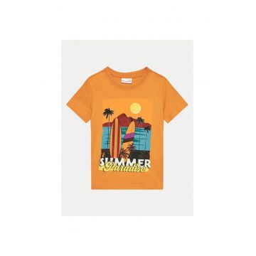Tricou copii -  49606 - Maro - Bumbac