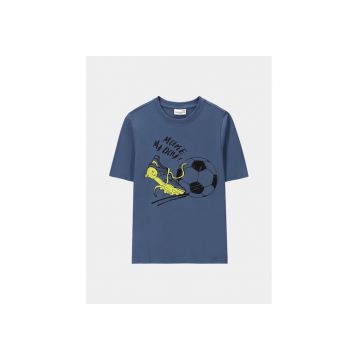 Tricou copii -  8443 - Albastru - Bumbac