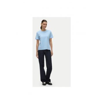 Tricou dama -  304786631 - Bumbac organic - Albastru