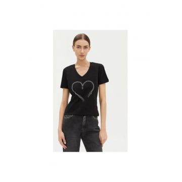 Tricou dama - 305170910 - Bumbac - Negru Tricou dama - 305170910 - Bumbac - Negru