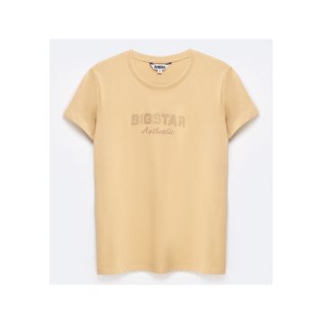 Tricou de bumbac cu logo Della