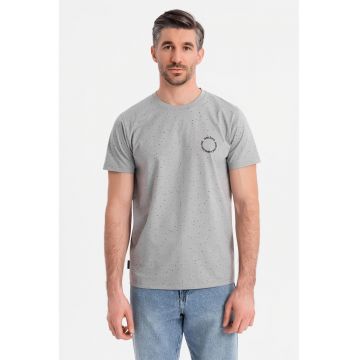 Tricou de bumbac cu pete decorative