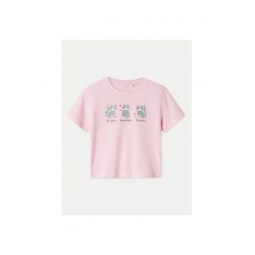 Tricou fete -  304731822 - Bumbac - Roz
