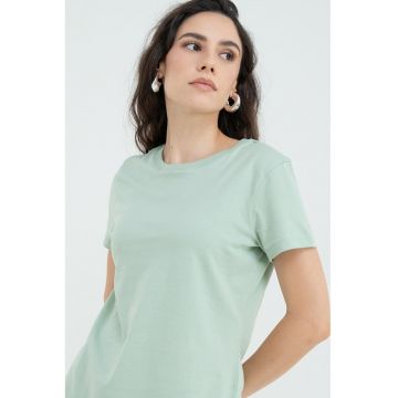Tricou regular fit cu imprimeu logo lateral
