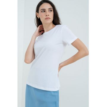 Tricou regular fit cu imprimeu logo lateral