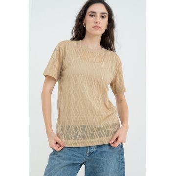 Tricou regular fit cu logo