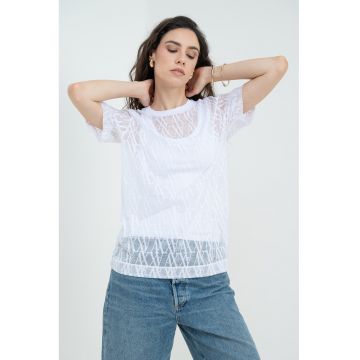 Tricou regular fit cu logo