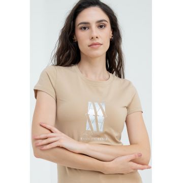 Tricou slim fit cu logo