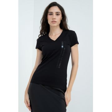 Tricou slim fit de bumbac