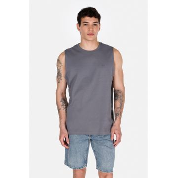 Tricou uni din bumbac - fara maneci
