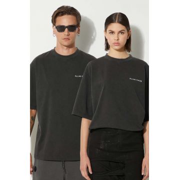 Filling Pieces tricou din bumbac Boxy Vintage culoarea negru, neted, 74413780626