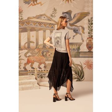 Medicine tricou din bumbac culoarea gri