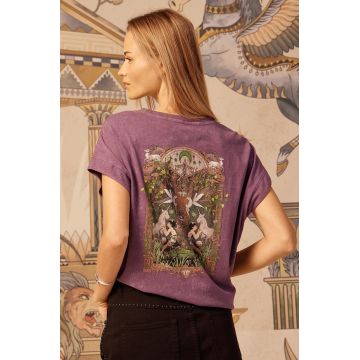 Medicine tricou din bumbac culoarea violet