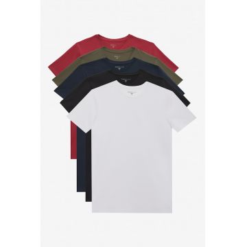 Set de tricouri unisex de bumbac - 5 piese