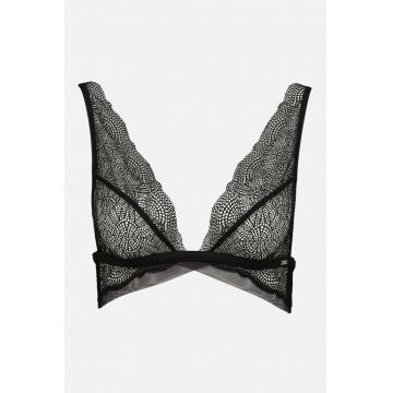 Sutien triunghiular cu aspect perforat