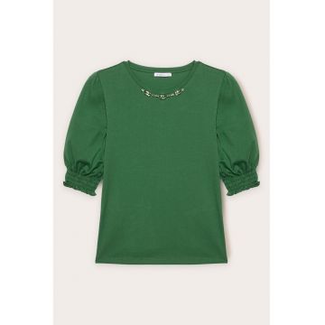 Tricou cu maneci bufante