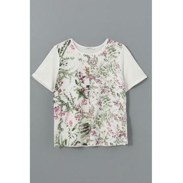 Tricou cu model floral