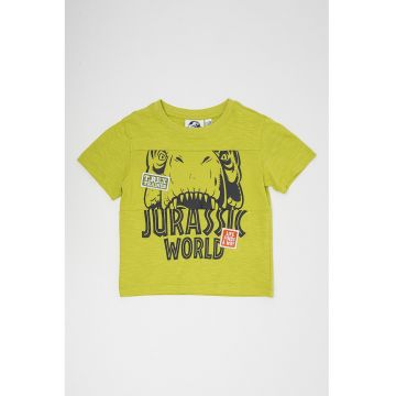 Tricou de bumbac cu imprimeu grafic si text