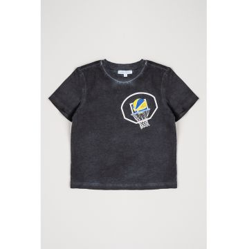 Tricou de bumbac cu imprimeu grafic