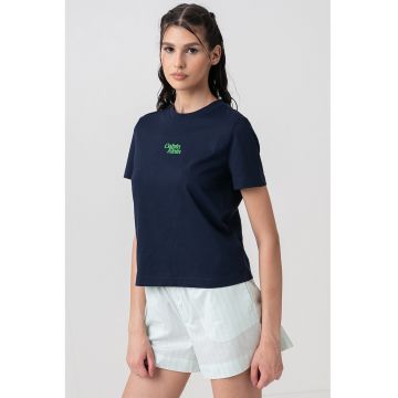 Tricou de bumbac cu logo