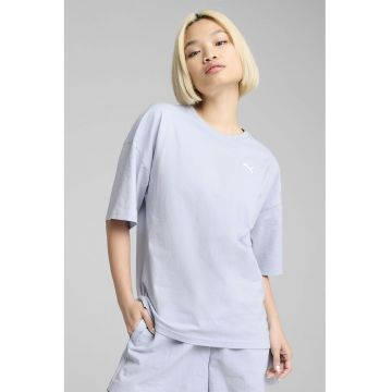 Tricou de bumbac cu maneci medii