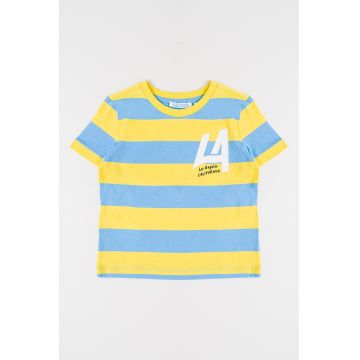 Tricou de bumbac cu model in dungi