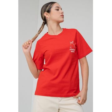 Tricou de bumbac organic cu imprimeu
