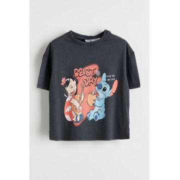 Tricou din bumbac cu imprimeu cu desene animate