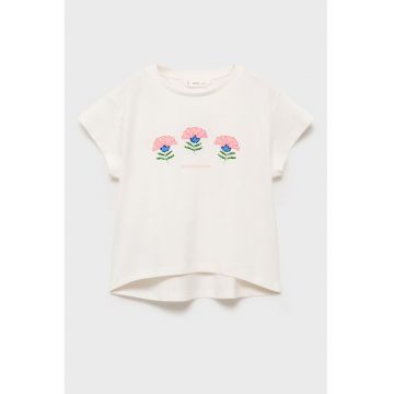 Tricou din bumbac cu imprimeu floral