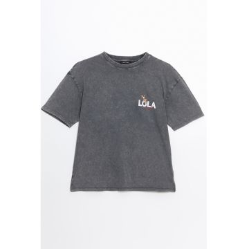 Tricou din bumbac cu model grafic