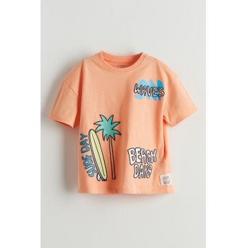 Tricou lejer de bumbac cu imprimeu