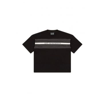 Tricou  pentru Baieti - boy tee extended logo - 7B000069-AF10378-UC001 - Negru