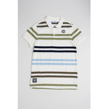 Tricou polo cu model in dungi