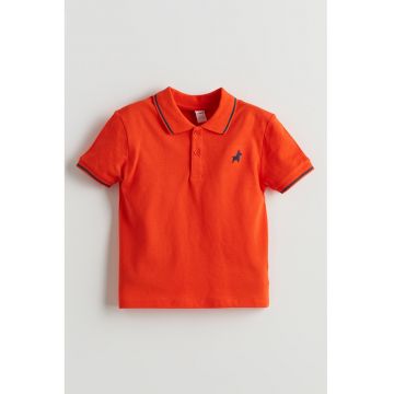 Tricou polo din pique de bumbac