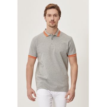 Tricou polo slim fit de bumbac
