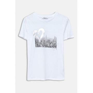 Tricou regular fit cu imprimeu foto