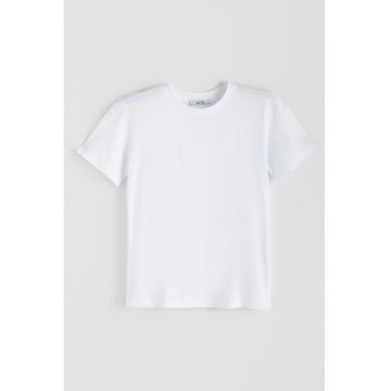 Tricou regular fit cu model uni