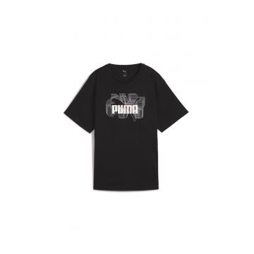 Tricou relaxed fit cu logo