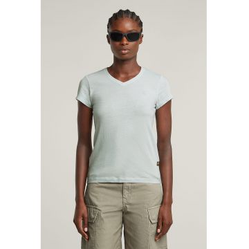 Tricou slim fit de bumbac organic