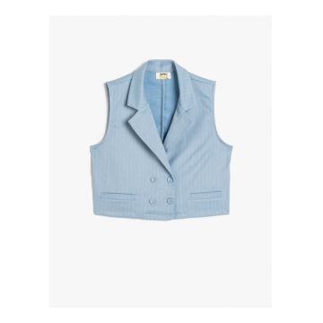 Vesta crop cu revere decupate