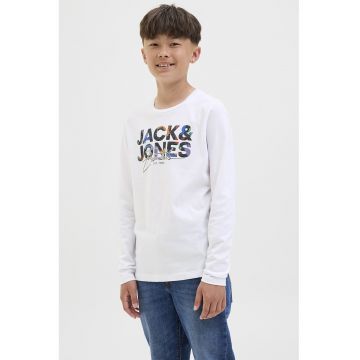 Bluza de bumbac cu imprimeu logo