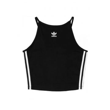 Maiou sport -  Adicolor Classics - neagra - bumbac-elastan - pentru femei -