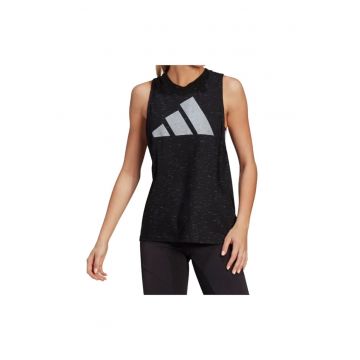 Top de handbal cu imprimeu logo -