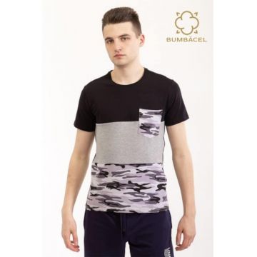 Tricou army cu manecă scurtă - Negru