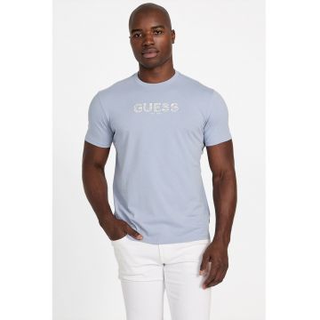 Tricou cu decolteu la baza gatului si logo
